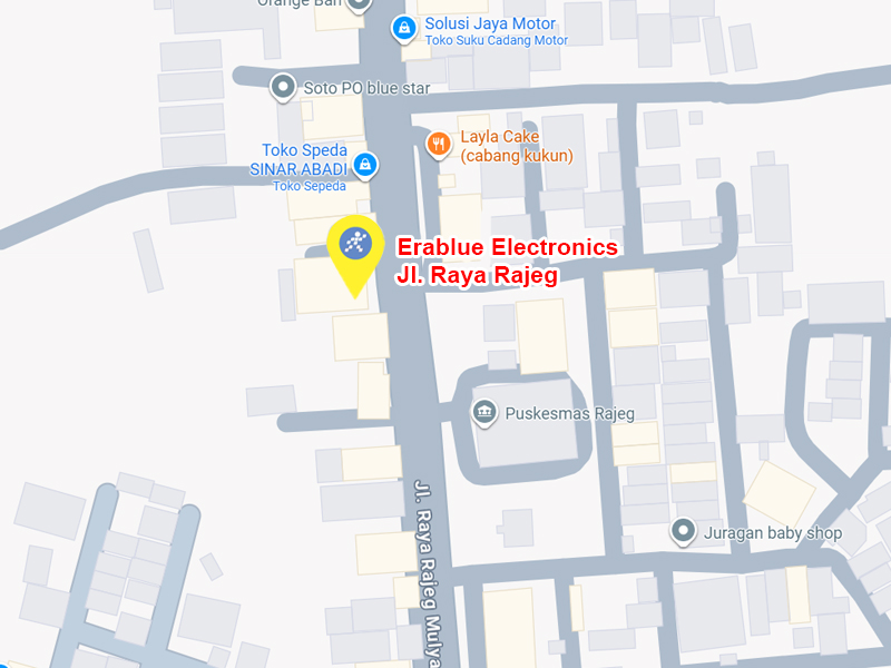 Peta ke toko EraBlue di  Jl. Raya Rajeg Tanjakan Nomor 22, Sukamanah, Kec. Rajeg, Kabupaten Tangerang, Banten 15540